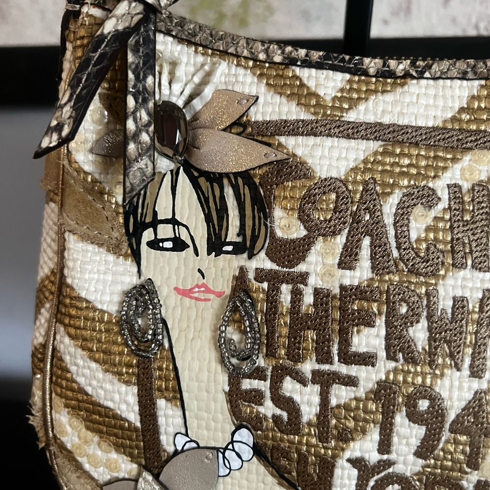 Coach × Pierre Le‑Tan Collaboration Limited-Edition Illustrated Small Bag RARE - Picture 3 of 14